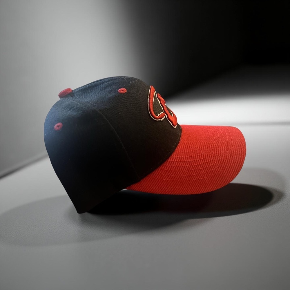 Black and Red Diamondbacks Baseball Cap - Picture 2 of 5